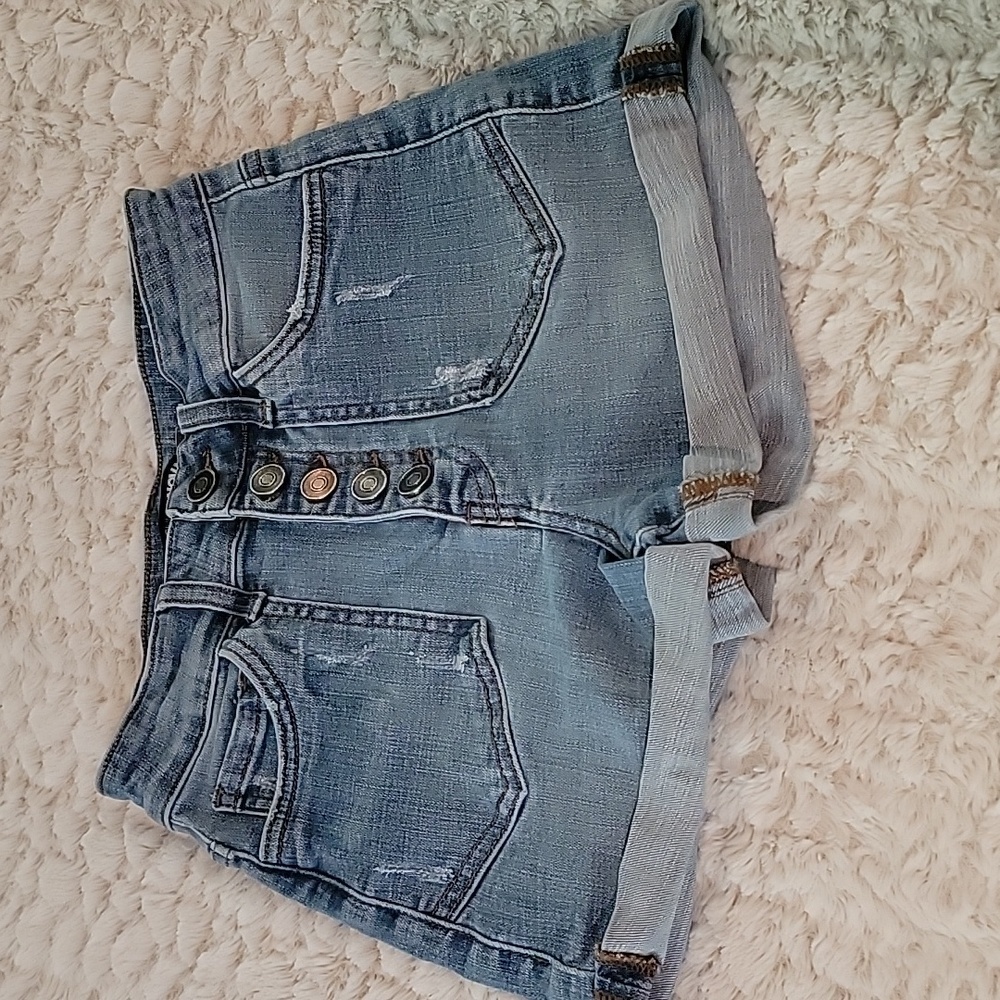 Sz 1 Button Fly Jean Shorts
